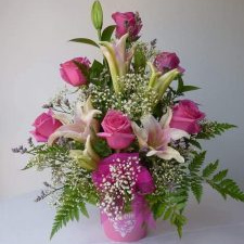 Rose lilly pail
